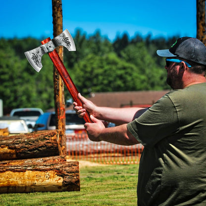NEDFOSS Thor 16" Throwing Axe 2 Pack, Professional Throwing Axes and Tomahawks. Perfect for Axe Throwing Game for Backyard, Recreation, Competition, Gifts for Men Women（2pcs）
