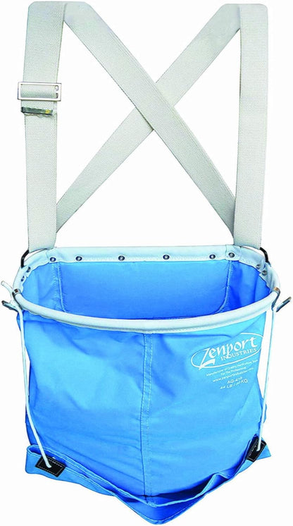 Zenport AG416 Agrikon 44-Pound Fruit Picking Bag, Soft Shell, Harvest Apple/Citrus,Blue