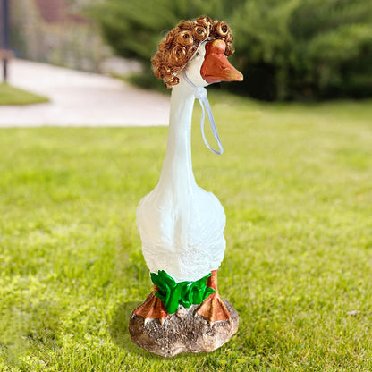 Porch Goose Wigs, Porch Goose Outfits Lawn Goose Statue Accessories for Outdoor Garden Patio Yard Goosey Decor （Style 5）
