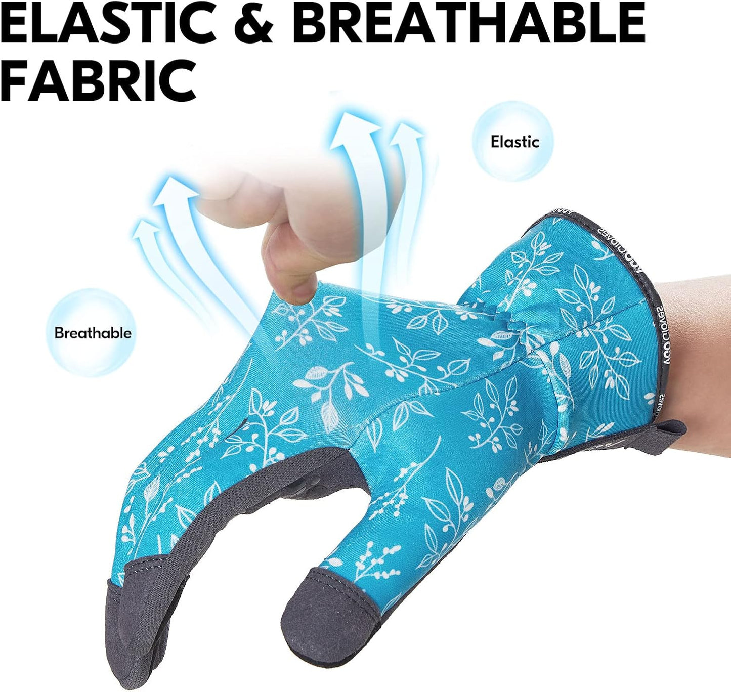 Vgo... 1-Pair Gardening Gloves Ladies, Soft synthetic leather Working Gloves,Sratch protection(Size S,Blue,SL7476)