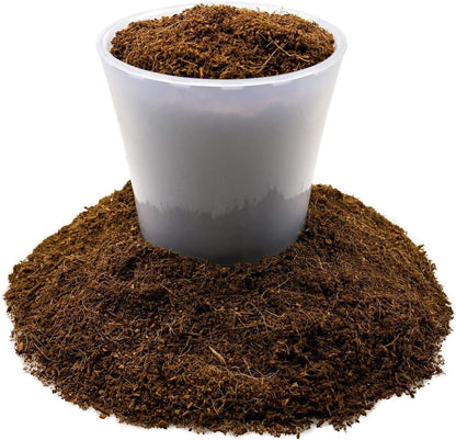 Premium Organic Coconut Coir Mix for Home Gardening - All Natural Soil Amendment - PH Balanced and Double Washed Coco Coir by Gardenera (4 Quart Bag)