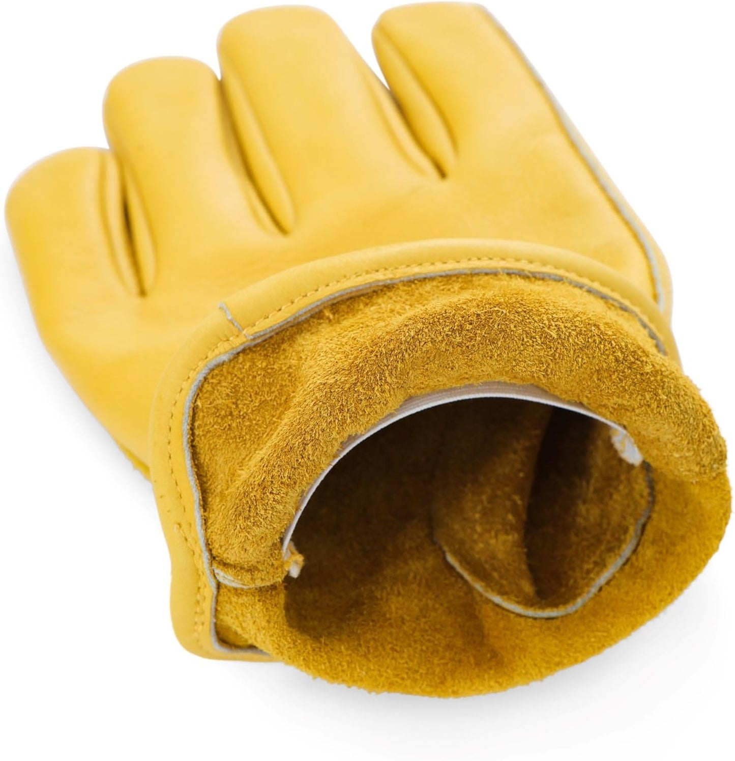 Leather Work Gloves for Men & Women, Reinforced Durable Gardening Gloves,Cowhide Work Gloves,Puncture & Cut Resistant