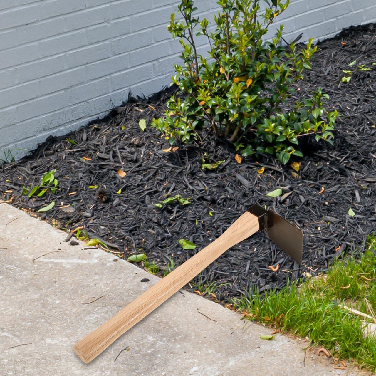 Kisangel Wooden Hoe Handle Replacement 14.56 Inch Comfortable Grip Durable Hand Tool Handle for Garden Hoe and Lawn Care