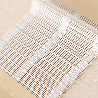 LETAU Wood Window Roman Shades, Bamboo Light Filtering Window Blinds for Outdoor Garden, Patio, Arbor, Porch, Pattern 2