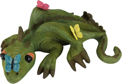 GlitZGlam Cody The Green Miniature Dragon of Azar for Your Fairy Garden/Miniature Garden