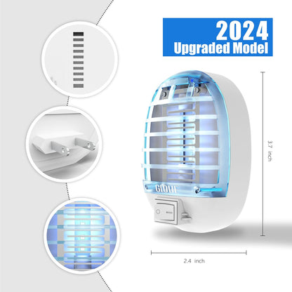 6 Pack Bug Zapper Indoor, Electronic Mosquitoes Killer Zapper with Blue Lights for Living Room, Baby Room, Kitchen, Bedroom(1)