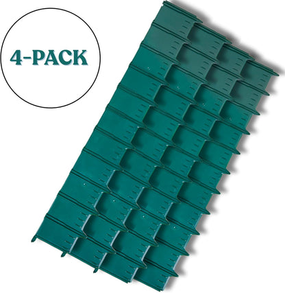 Greenscapes 3-Foot Plastic Green Edging (4-Pack) – Durable Landscape Border for Gardens, Lawns & Flower Beds