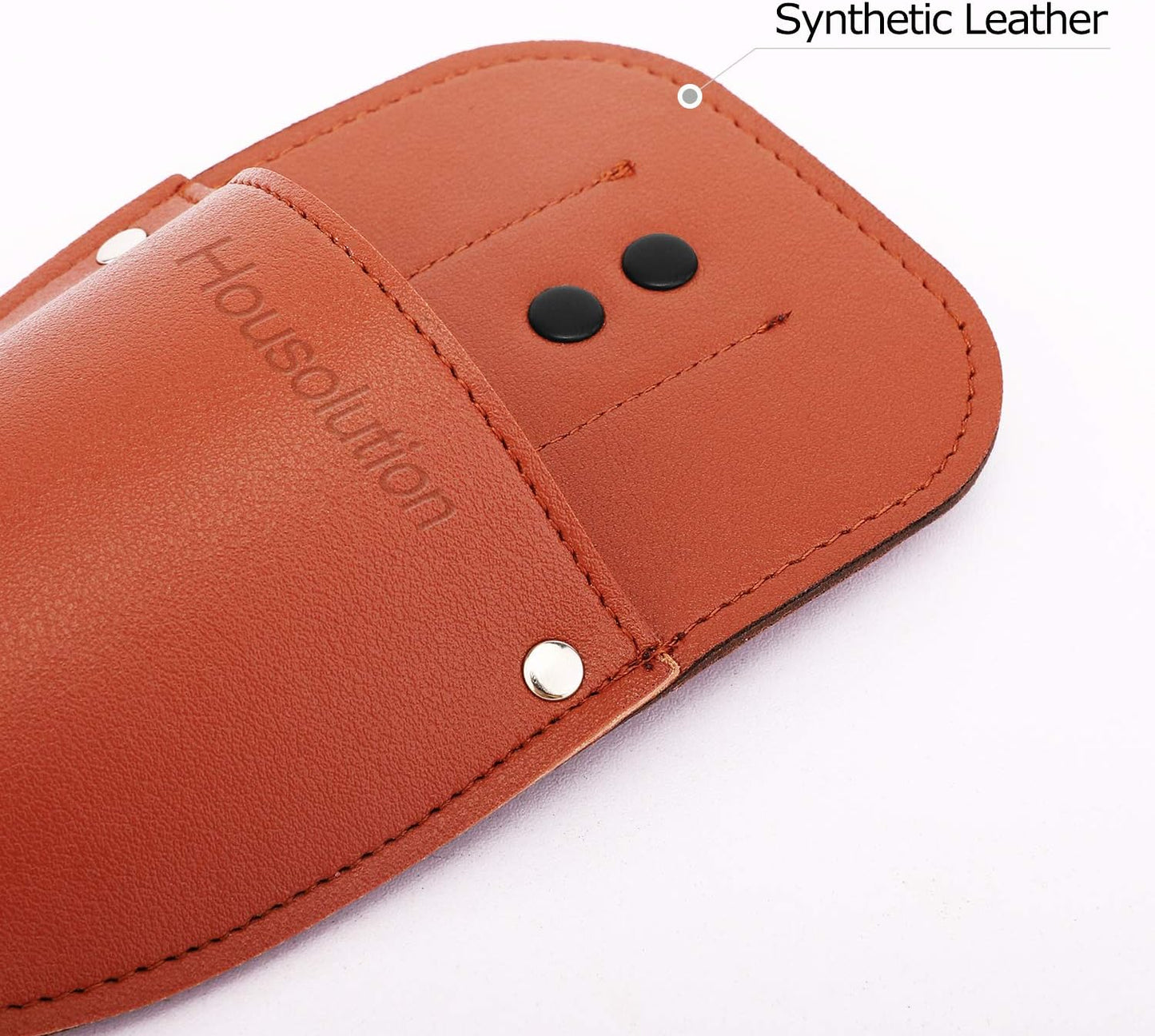 Housolution Garden Pruner Sheath, Pruner Tool Holster, Premium PU Leather Holster Protective Case Cover Scabbard for Gardening Pruning Shears Scissor - Brown