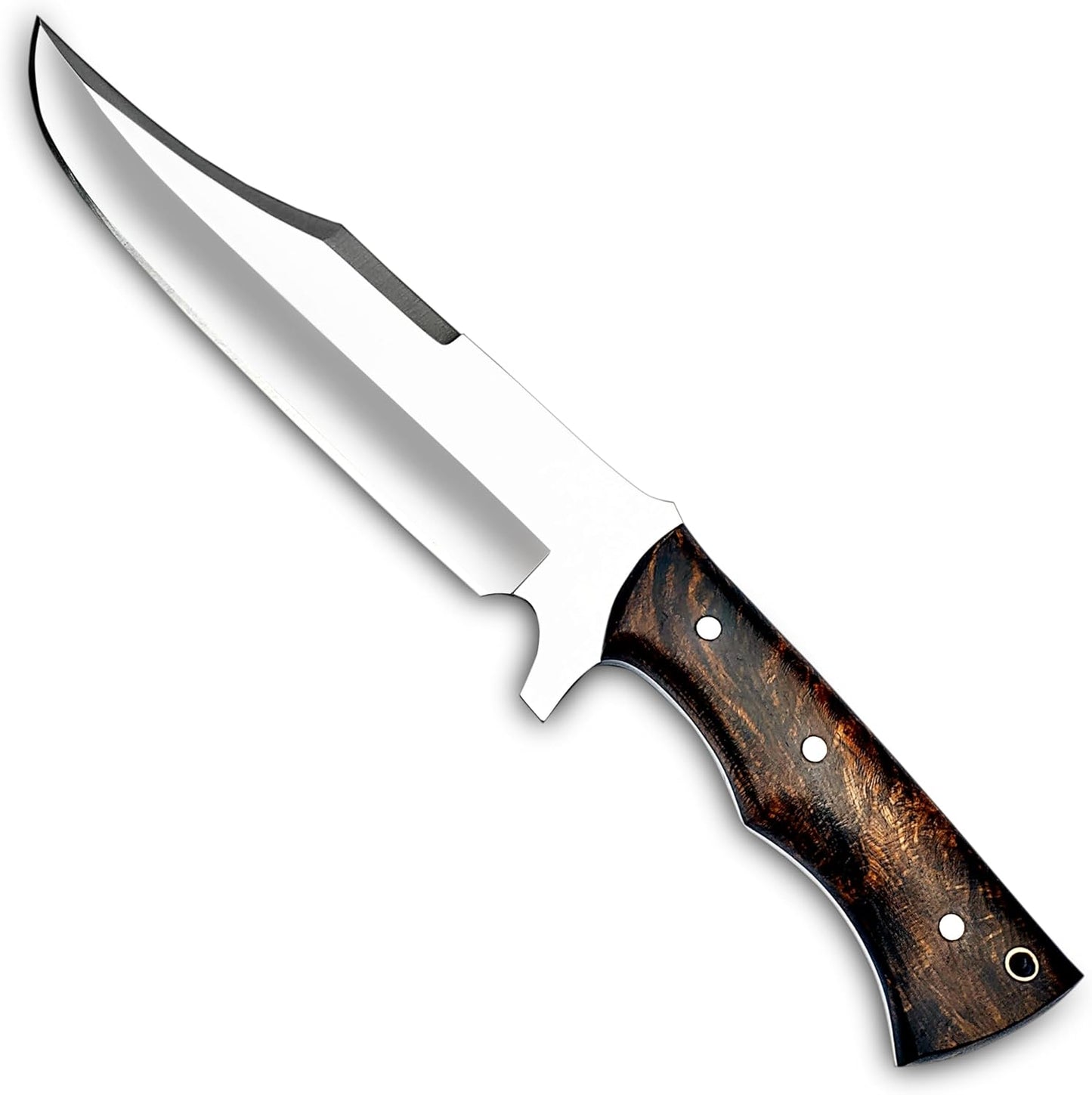 Handmade D2 Steel 14 Inch Full Tang Bowie Knife with sheath, Hunting knife with Wood Handle and steel Guard Ideal for Bushcraft, Camping, Survival, Hunting & outdoor use