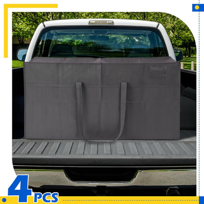 4 Pcs Large Moving Bags with Zipper and Handles Foldable Storage Duffle Bags Heavy Duty Extra Large Totes for College Dorm Travel Clothes Blankets Bedding Moving(66 Gallon,Gray)