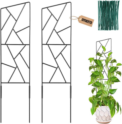 Outdoor Plant Trellis for Climbing Plants,Metal Garden Trellis for Potted Plants,Plant Stakes for Indoor Plants Accessories Hoya,Flower,Plant Support,Plant Gifts (24Inch-Window)