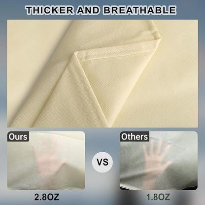 Rohuis 95x79 inch Huge Frost Cloths for Outdoor Plants Tree Covers Freeze Protection,2.82oz/yd² Thickened Winter Plant Covers with Zipper Drawstring,Frost Blanket for Wind,Sun and Bird