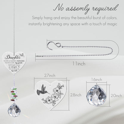 Memorial Gifts for Loss of Daughter,Bereavement Suncatcher Crystal Rainbow Maker,Elegant Keepsake for Deceased Daughter,Durable Sympathy Gift