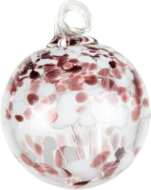 Dale Tiffany Hand Blown Glass, 6" Diameter Enchanted, Tree of Life Collection, Witch Globe Hanging Garden Indoor/Outdoor Decorative Ornament Gazing Ball