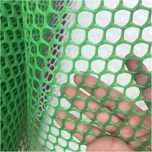 Plastic Chicken Wire Mesh Plastic Mesh Roll for Gardening Construction Barrier Netting Frame Crafts Plastic Mesh Fencing Poultry Fencing Garden Netting(Size:1.8cm mesh 1 * 10m,Color:Green)