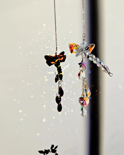 Sun Catchers Indoor Window Hanging Crystal Beads Dragonfly Prism Suncatcher Ornament Rainbow Maker Home Decor, Dragonfly