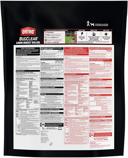 Ortho BugClear Lawn Insect Killer1: Treats up to 16,500 sq. ft., Protect Your Yard & Garden Against Ants, Spiders, Ticks, Armyworms, Fleas & Grubs, 10 lbs. (Pack of 2)
