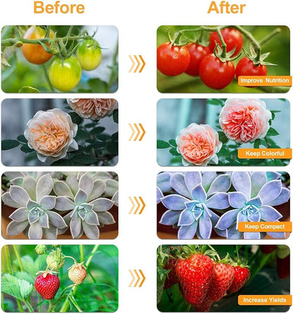 bseah Grow Light Plant Lights for Indoor Plants, Full Spectrum Plant Grow Lamp, 10 Dimmable Levels Auto ON & Off with 3/9/12H Timer