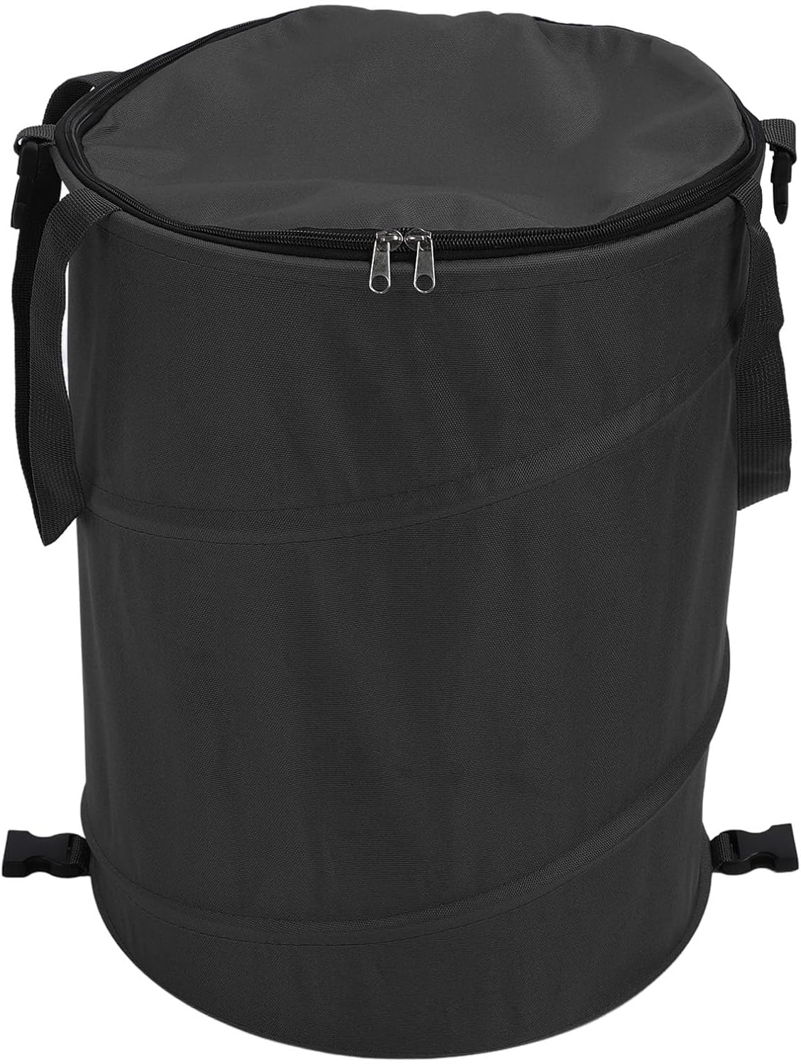 Zunate Collapsible Garden Waste Bag, 24 Gallon, Reusable Outdoor Trash Can with Lid