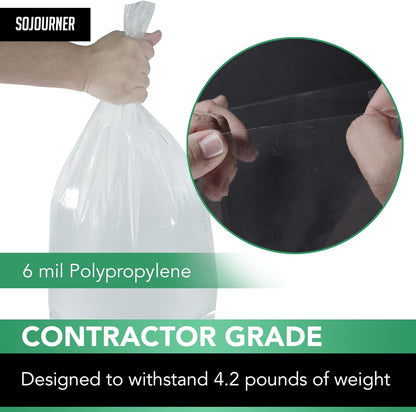 Mushroom Grow Bags (50 Pack) - 6 Mil Thick Autoclave Spawn Bags with 0.2 Micron Filter for Your Grain - Mycology Supplies - Large Size 8" x 5" x 20"