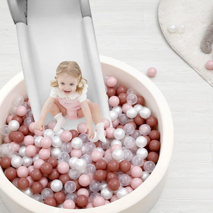 TRENDPLAY Plastic Balls for Ball Pits 2.2 Inch, Pack of 50 100 200 500 Hollow Balls, Perfect for Toddler Baby Pools,Party,Festival Decoration