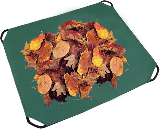 Leaf Tarp with 4 Handles Garden Waste Yard Tarps Extra Reinforced Corner Waterproof Reusable