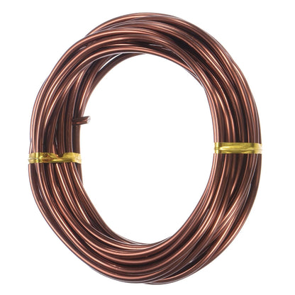 3mm Bonsai Training Wire, 16.4 Feet Total Anodized Aluminum Bonsai Wires for Bonsai Tree Shaping/Branches Fixing/Trunk Holding/DIY Crafting [Bronze]