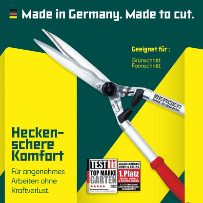 Berger hedge shear comfort 4595 with serrated blades and damper, length 57 cm