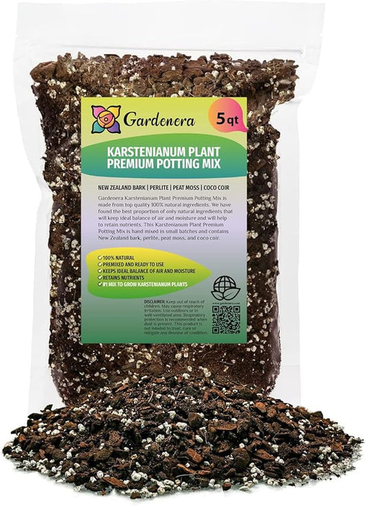 Monstera Karstenianum Potting Mix - Retains Moisture and Enhances Root Development - 5 Quart