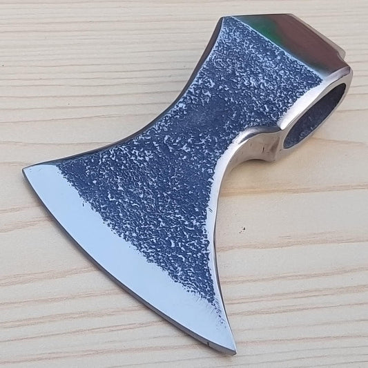 Steel Craft, ESTWING SPORTSMAN'S Hatchet Custom Hand Made HIGH Carbon Tomahawk Viking Axe Head with Leather Sheath, R-A H 006
