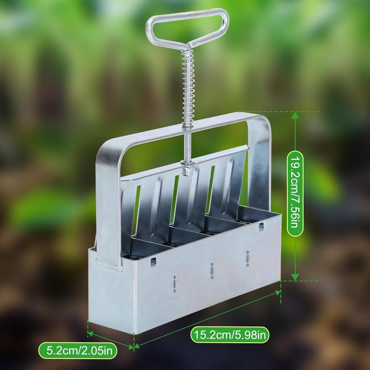 Soil Block Maker, Handheld Mini 4 Soil Block Maker, A Must-Have Nutrient Soil Blocker for Garden Enthusiasts and A Premium Gardening Essential for Seed Starting