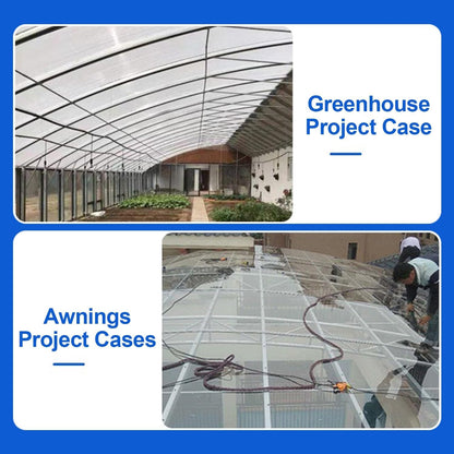 Greenhouse Panels Daylighting Roof Panels Transparent Greenhouse Panel Easy to Bend and Cut for Outdoor Gardens Greenhouses.(Blue,4x29.5ft)
