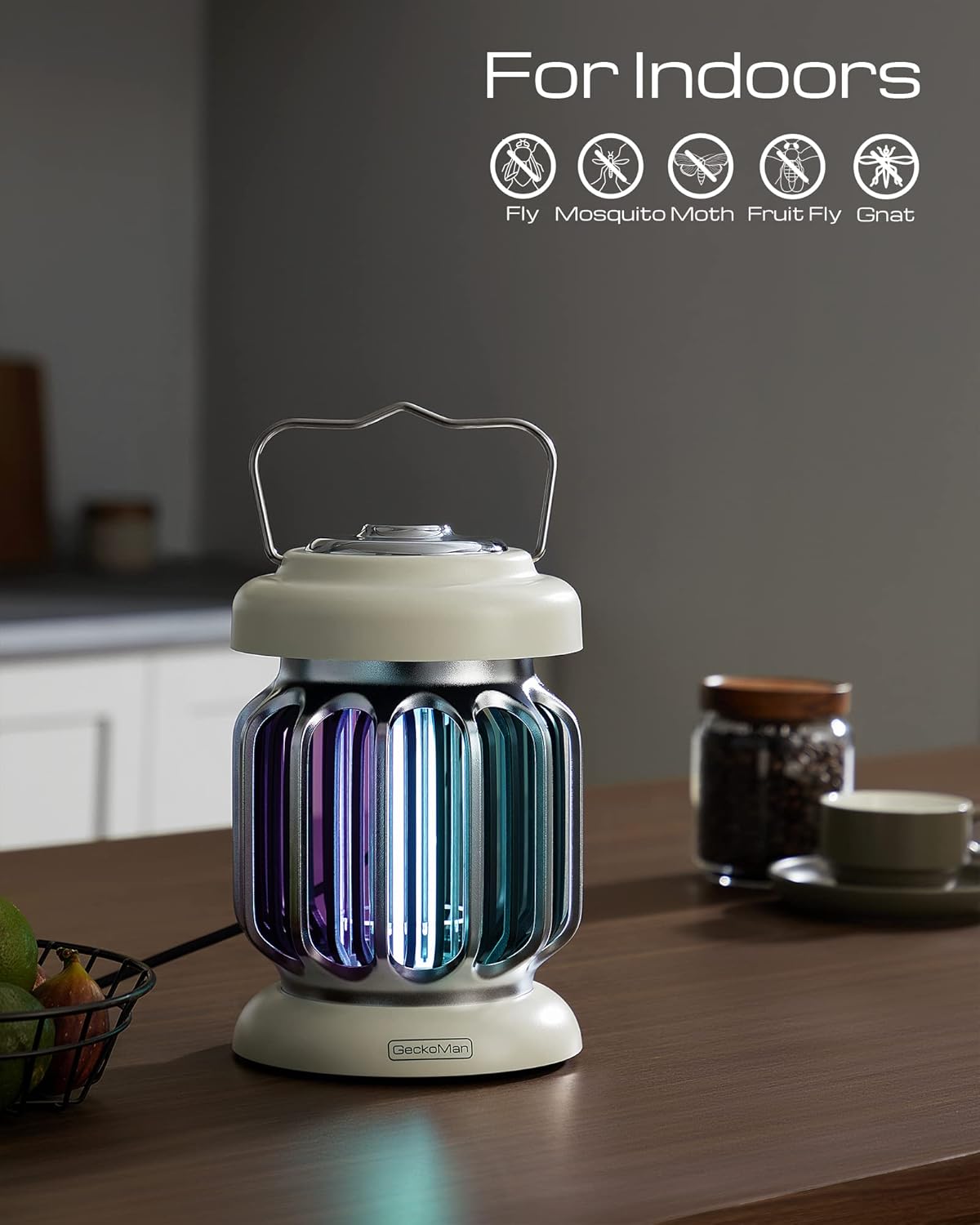 2-Pack Hybrid Spectrum, Waterproof Switch Bug Zapper Outdoor Bug Zapper Indoor Mosquito Repellent Outdoor Patio Mosquito Zapper Electric Fly Zapper Fruit Fly Trap for Indoors Killer