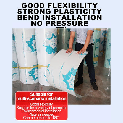 Daylighting Roof Panels Outdoor Sunshade Canopy Panels Greenhouse Panels Not Easy to Deform Easy to Assemble for Outdoor Shed Panels.(Milky White,6x16.4ft)