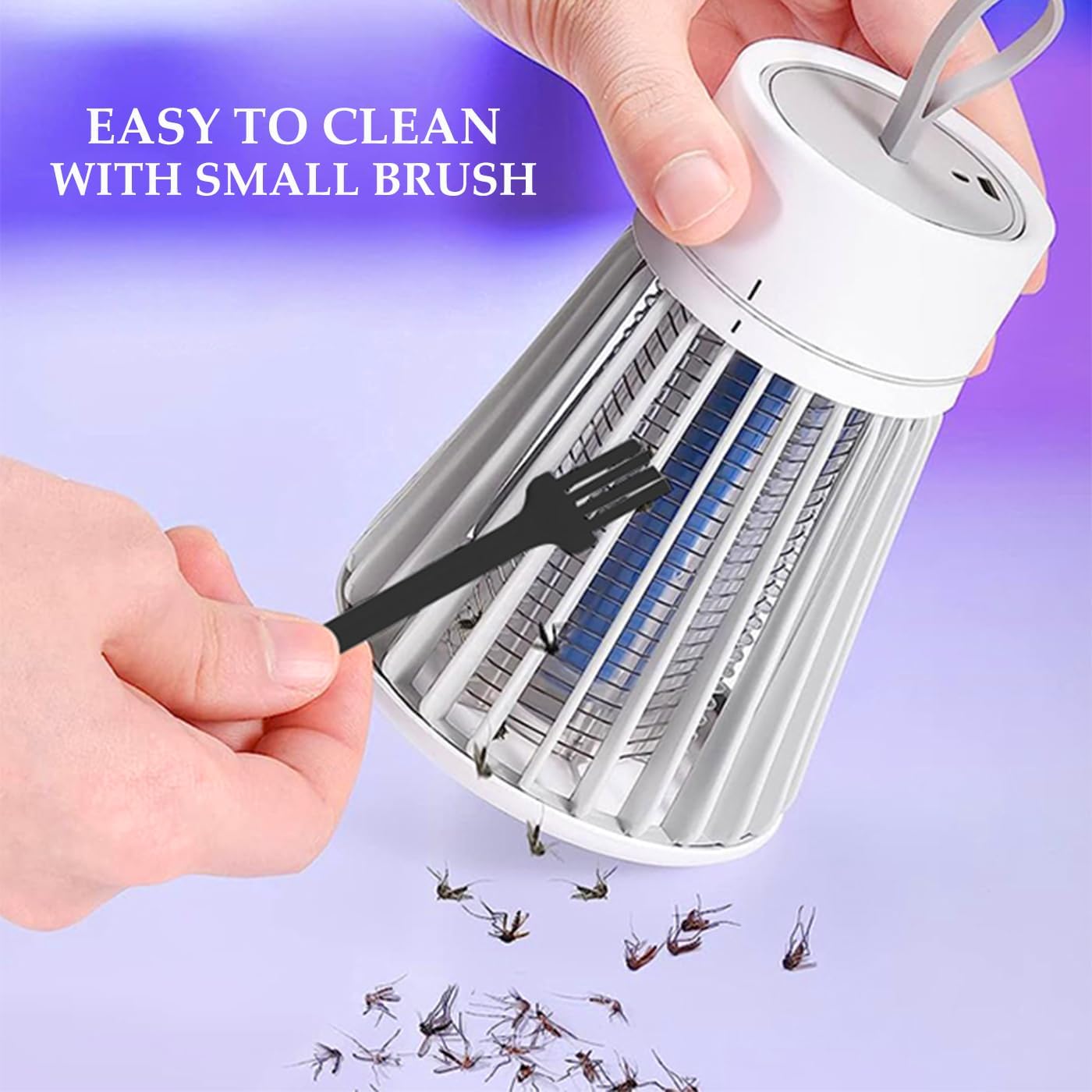 Mosquito Killer Lamp,Portable UV Bug Zapper Insect Trap for Indoor/Outdoor,USB-Powered with Grid for Camping,Patio,Home