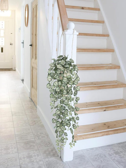 Briful 3 Pack Fake Hanging Plant 39.3" Faux Hanging String of Hearts Plant Faux Trailing Vine with Heart-Shaped Leaves Lush Cascading Artificial Greenery for Home Wall Indoor Outdoor Porch Decor