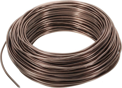 PATIKIL 2mm x 95ft Bonsai Training Wire,Floral Wire Stems Anodized Aluminum Tree Wire for Gardening Branch Fixing,Brown