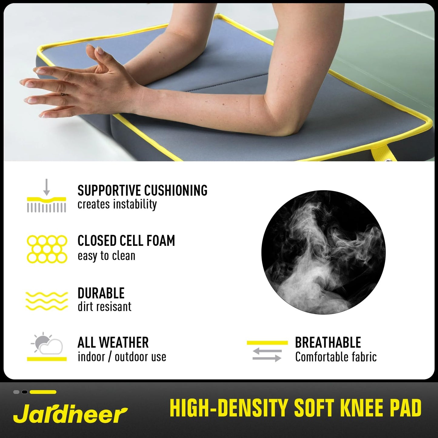 Jardineer Kneeling Pad for Gardening & Extra Thick Knee Pad – Soft Foam Knee Cushion with