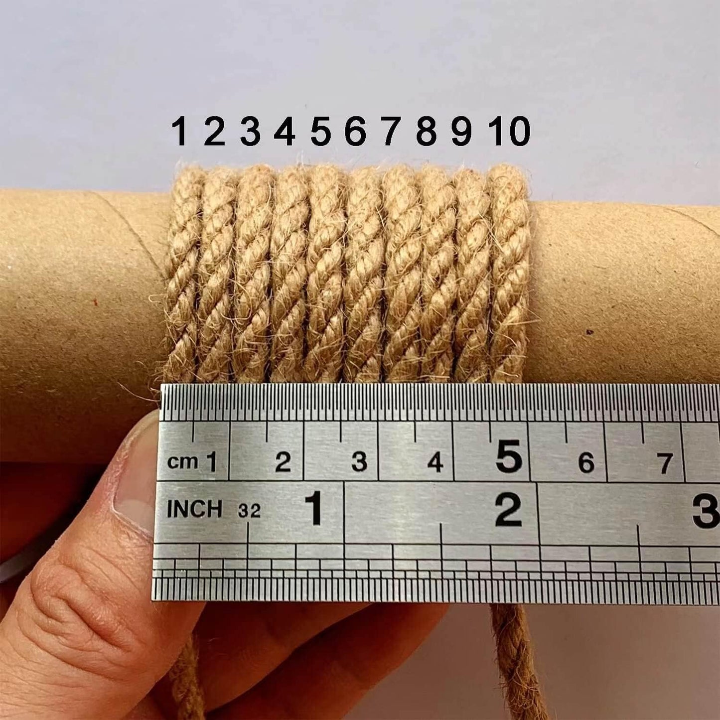 2-Pack Natural Jute Twine Rope, 5mm x 656ft Heavy Duty & Eco-Friendly - for Crafts, Gardening, Cat Scratching Post, Bundling & Hanging, 328Feet/Roll