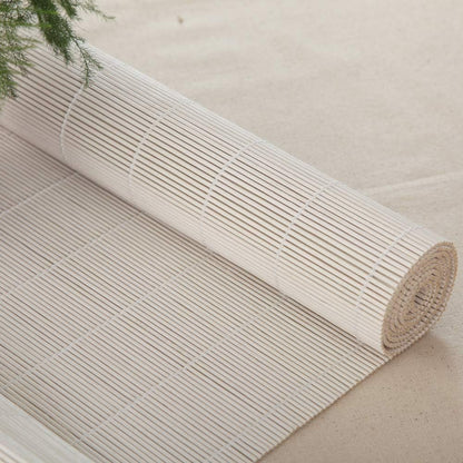LETAU Cordless Wood Window Roller Shades, Bamboo Light Filtering Window Blinds for Outdoor Garden, Patio, Porch, Arbor, Pattern 11