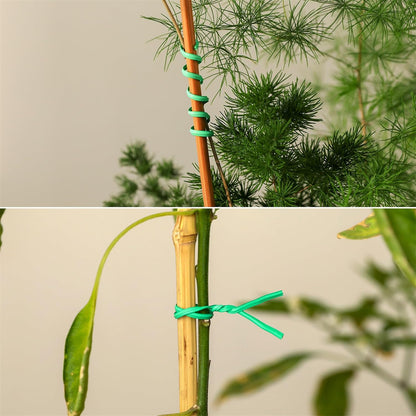 Tangyinrd 300 pcs 5 inch Green Plastic Twist Ties, Cable Ties, for Bags, Gardening Tools