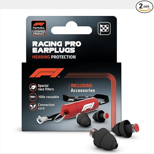 Alpine Formula 1 Earplugs - Reusable Hearing Protection for Race Events and Loud environments