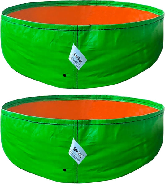 2 Pack 20 Gallon Grow Bags – 24x9 Inch Reusable Fabric Planters for Vegetables, Mushrooms, Potatoes – Durable, Breathable Woven Pots for Gardening