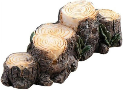 Miniature Resin Stump Micro Landscape Fairy Garden Ornament Mini Doll House Outdoor Landscape Decor Outdoor Statues Garden Sculptures Outdoor Décor Miniature Landscape