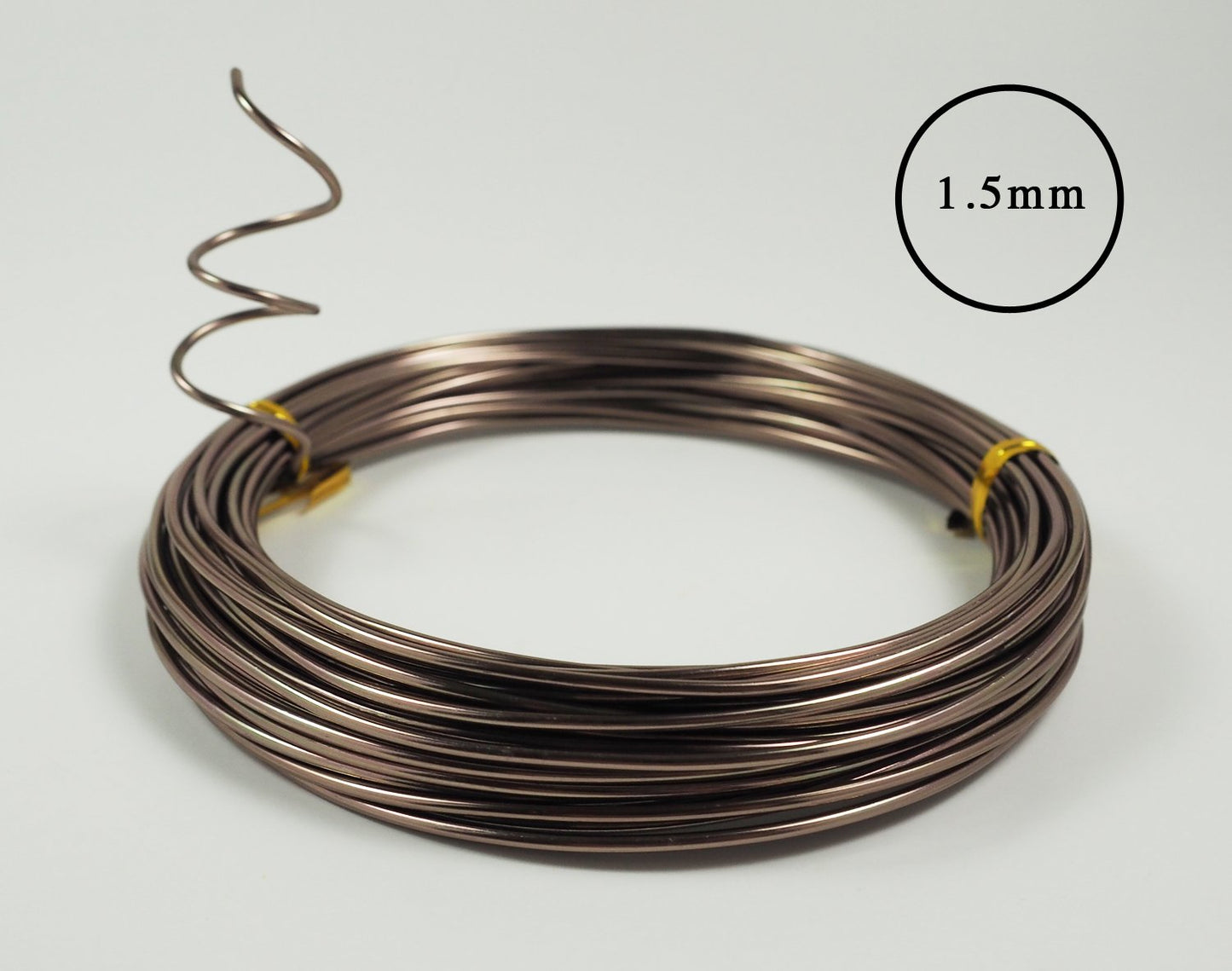 Anodized Aluminum Bonsai Training Wire 5-Size Starter Set with Canvas Bag - 1.0mm, 1.5mm, 2.0mm, 2.5mm, 3.0mm (147 feet total) - Choose Your Color (5 Sizes, Brown)