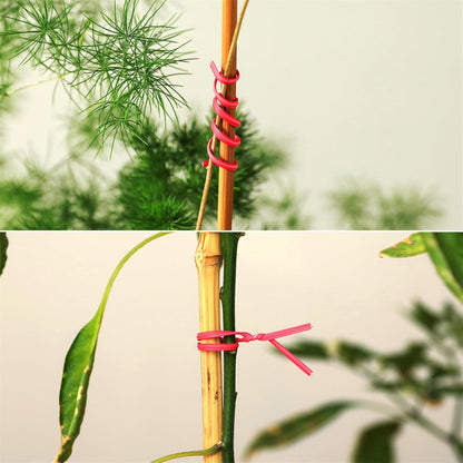 Tangyinrd 300 pcs 5 inch Red Plastic Twist Ties, Cable Ties, for Bags, Gardening Tools