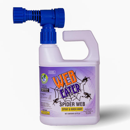 32 Oz Concentrated Spider Web Washaway Spray with Nozzle- Natural & Long Lasting up to 6 Months