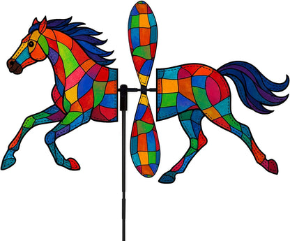 Horse Petite Spinner Outdoor, Horse Wind Spinner for Yard and Garden