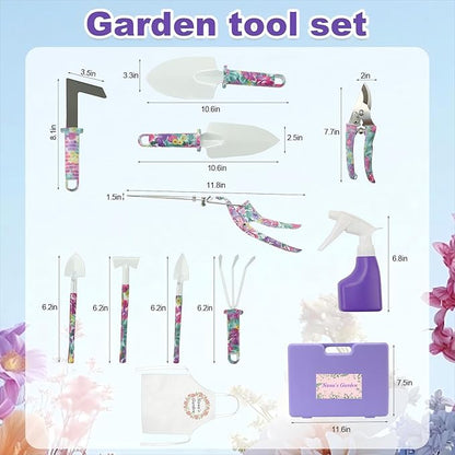 Gifts for Nana, Mothers Day Birthday Gifts Garden Tool Set for Nana, Gardening Kit for Gardener Women