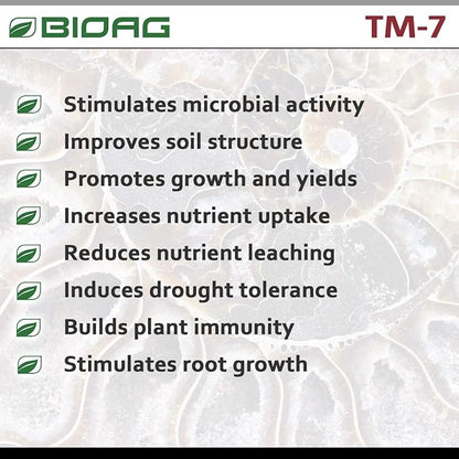 TM7 Organic Humic Acid Soil Conditioner Plus Essential Micronutrients, Dry Amendment for All Plants, S B Co Cu Fe Mn Mo Zn (300 Grams)